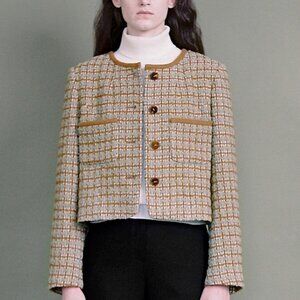 Tetu W concept Boucle Check Tweed Jacket New without tag size S